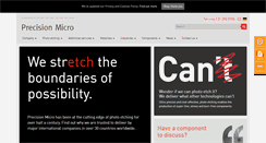 Desktop Screenshot of precisionmicro.com